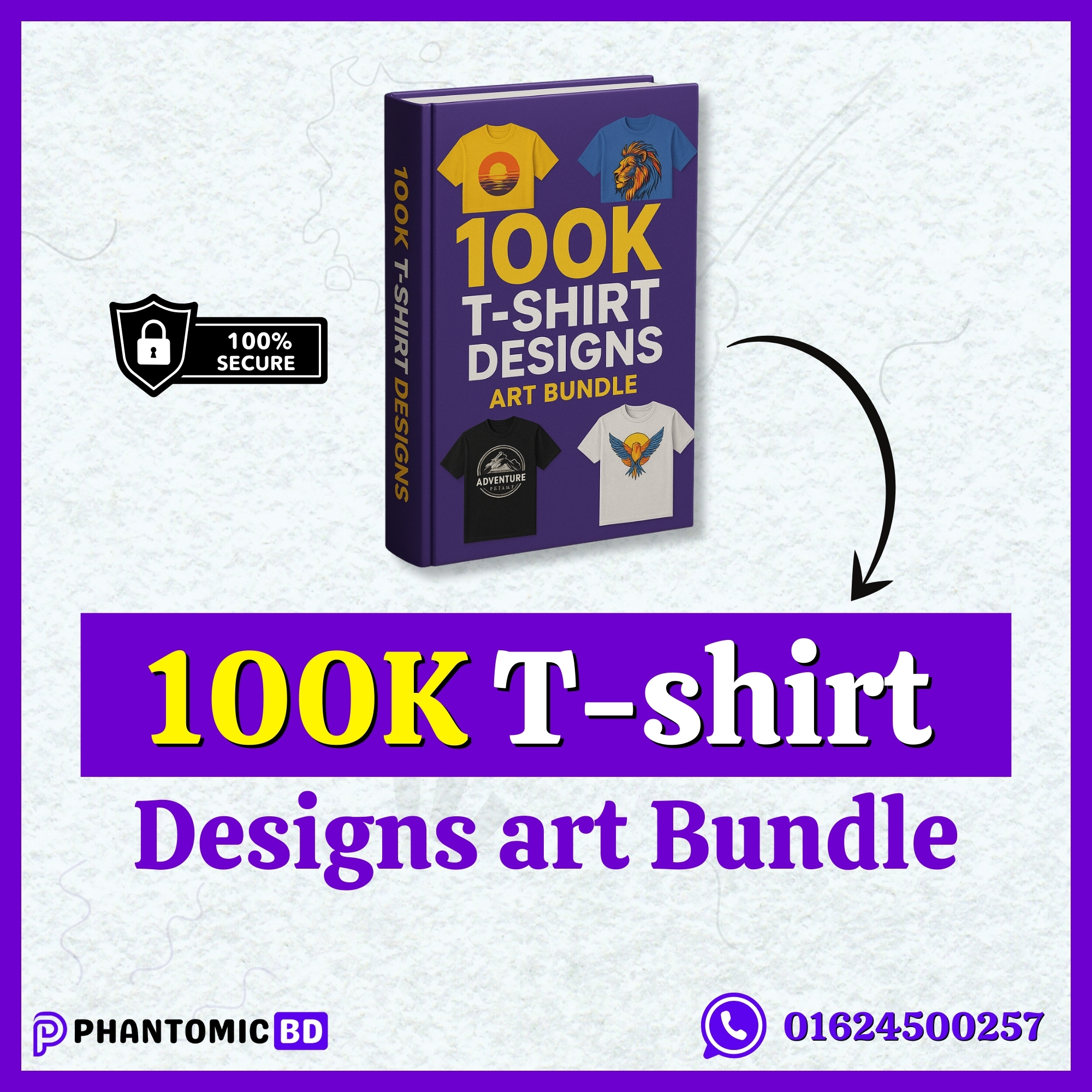 100k Premium T-Shirt Designs Bundle – Ready for Print & Merch